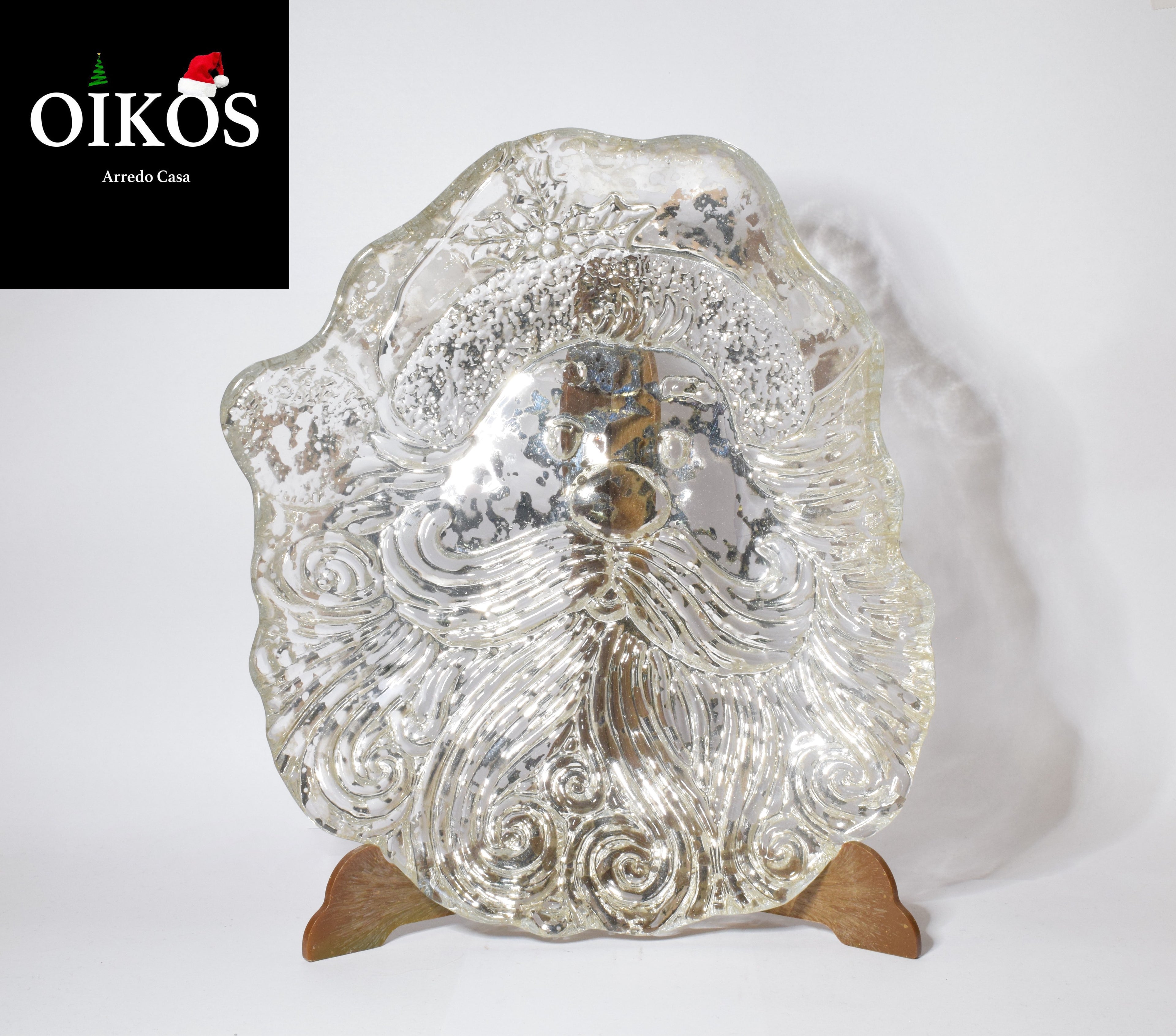 Svoutatasche piatto a trasparenza 23x19 cm in vetro disponibile in 3 colorazioni