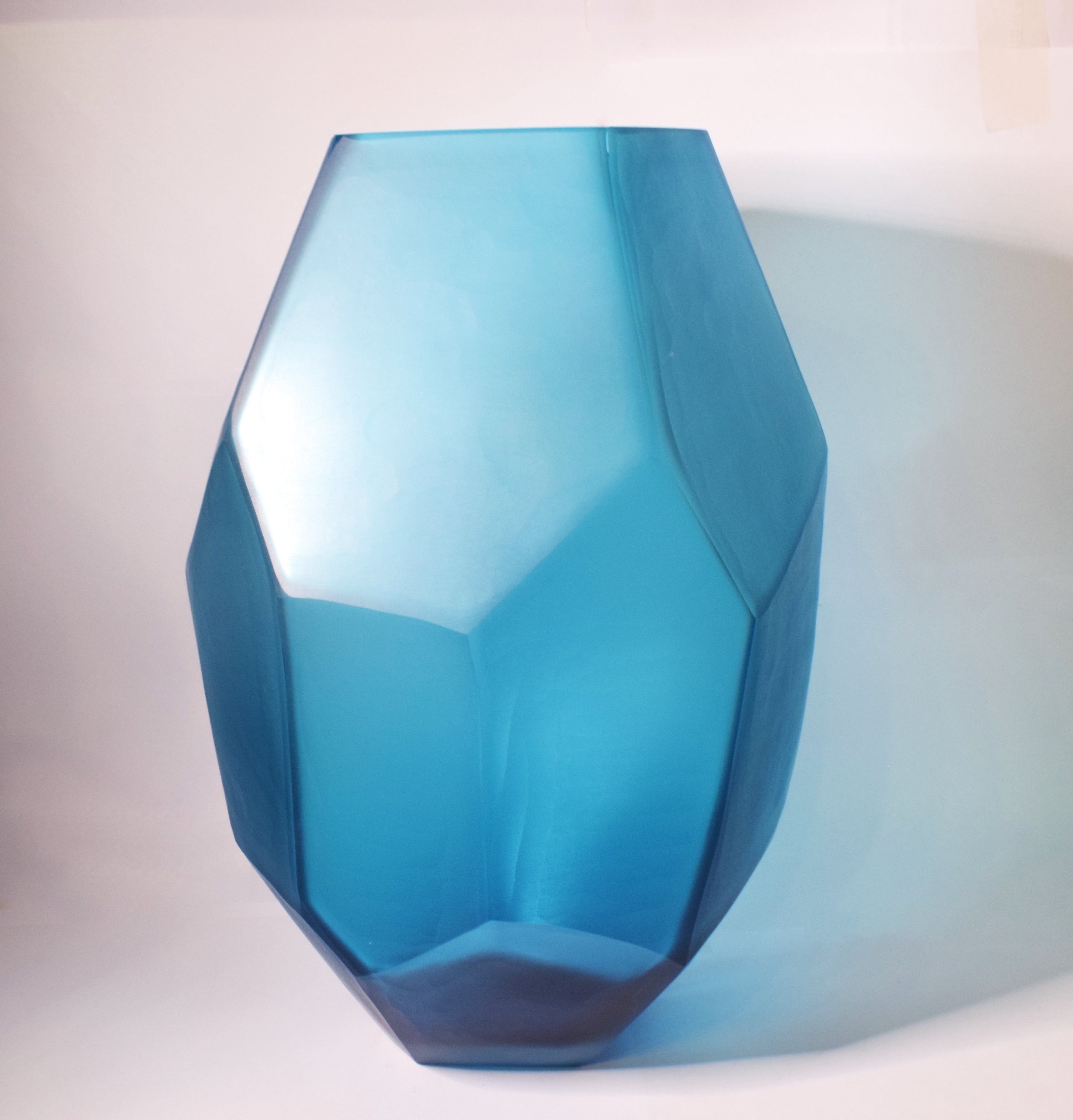 Vaso ICE BLU Opaco h. 30 cm