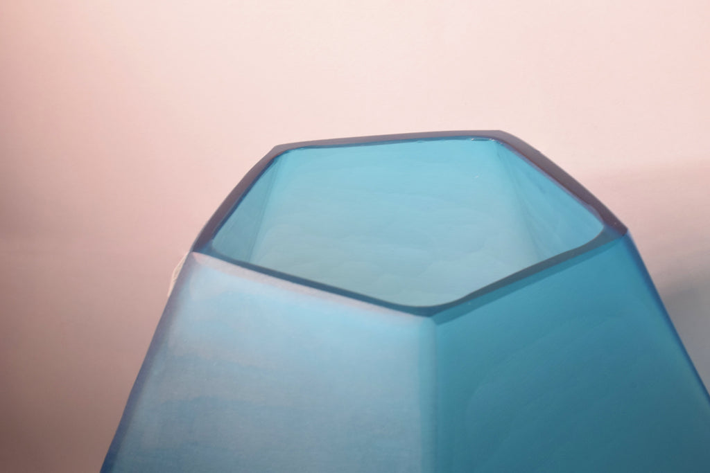 Vaso ICE BLU Opaco h. 30 cm