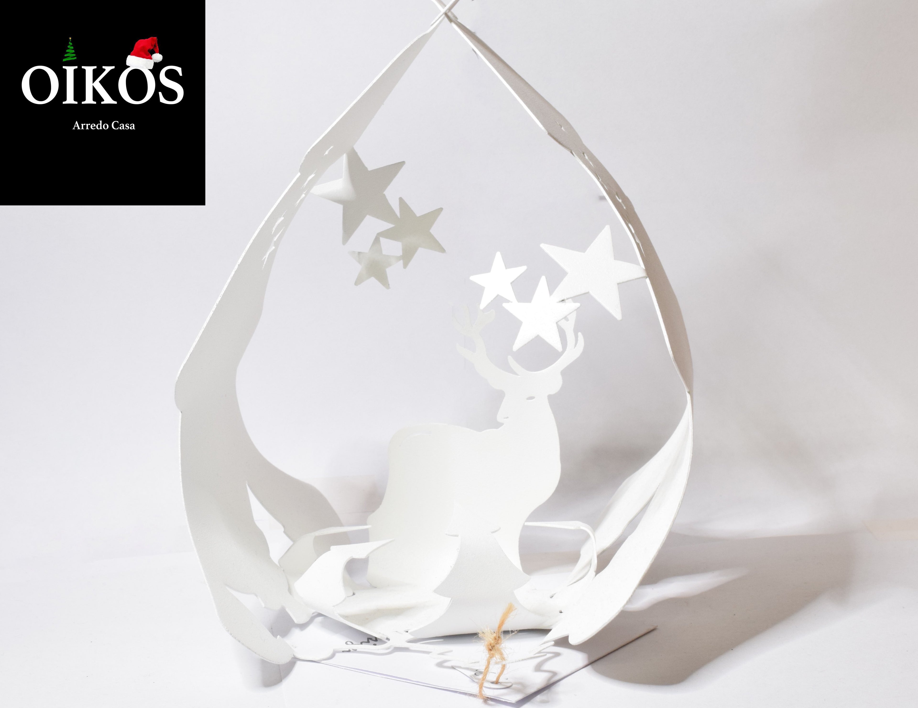 Portacero per lumino piccolo Natalizio - in acciaio tagliato a laser realizzato in varie colori e dimensioni