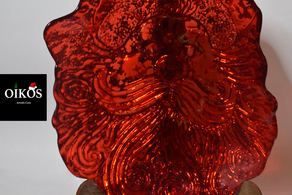 Svoutatasche piatto a trasparenza 23x19 cm in vetro disponibile in 3 colorazioni