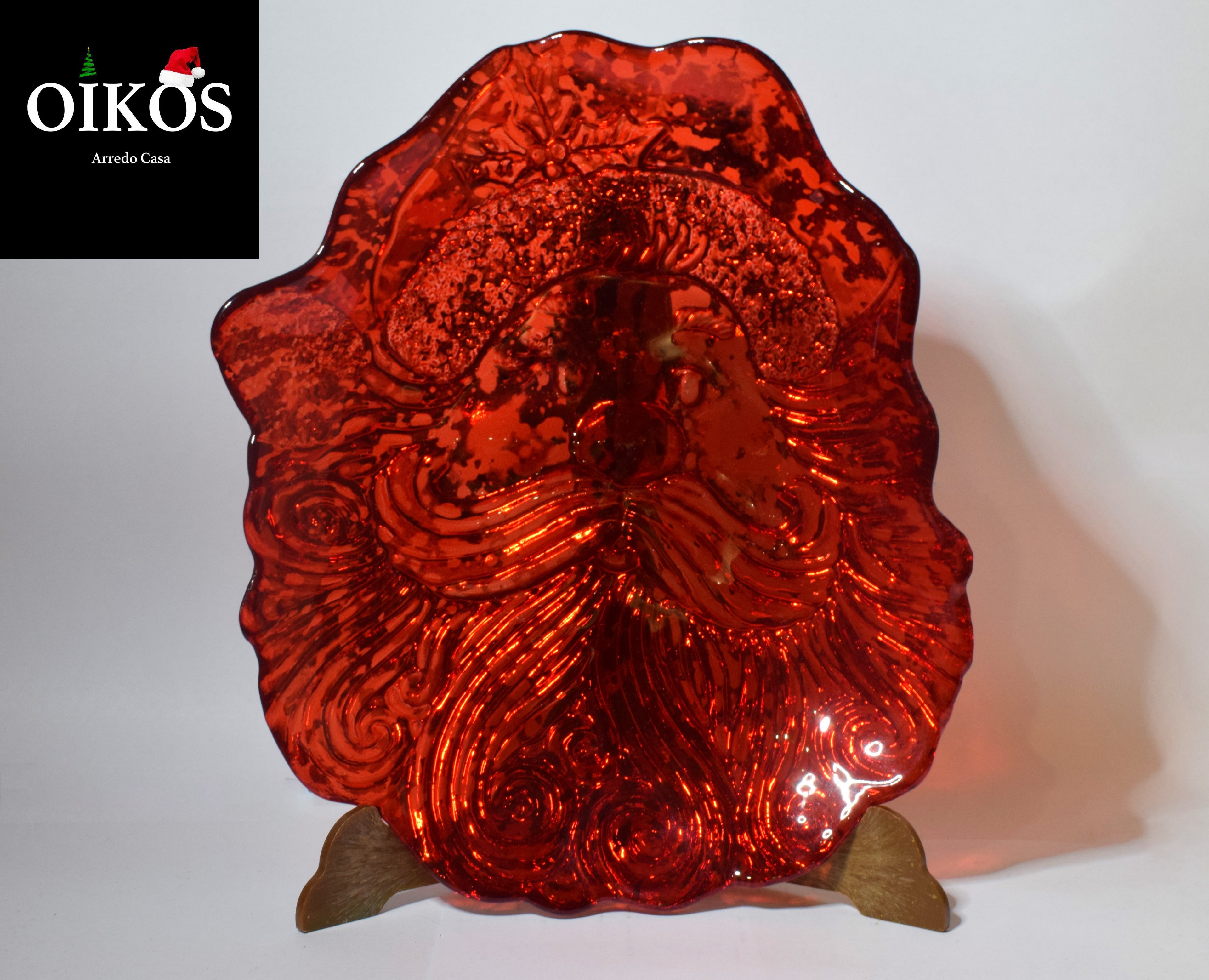 Svoutatasche piatto a trasparenza 23x19 cm in vetro disponibile in 3 colorazioni