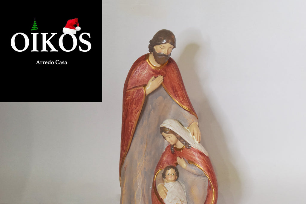 Natività in resina dipinta h. 18 cm