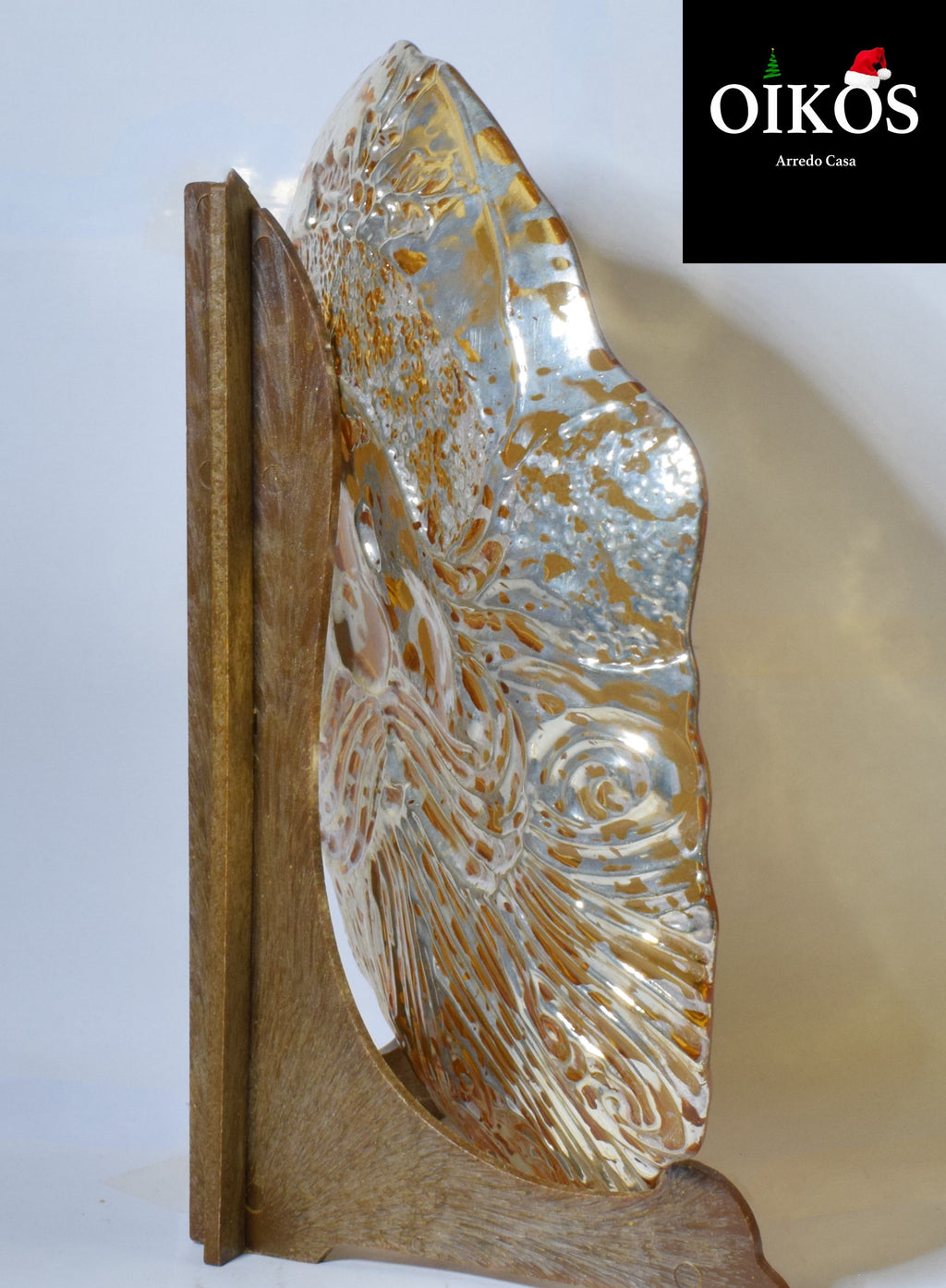 Svoutatasche piatto a trasparenza 23x19 cm in vetro disponibile in 3 colorazioni