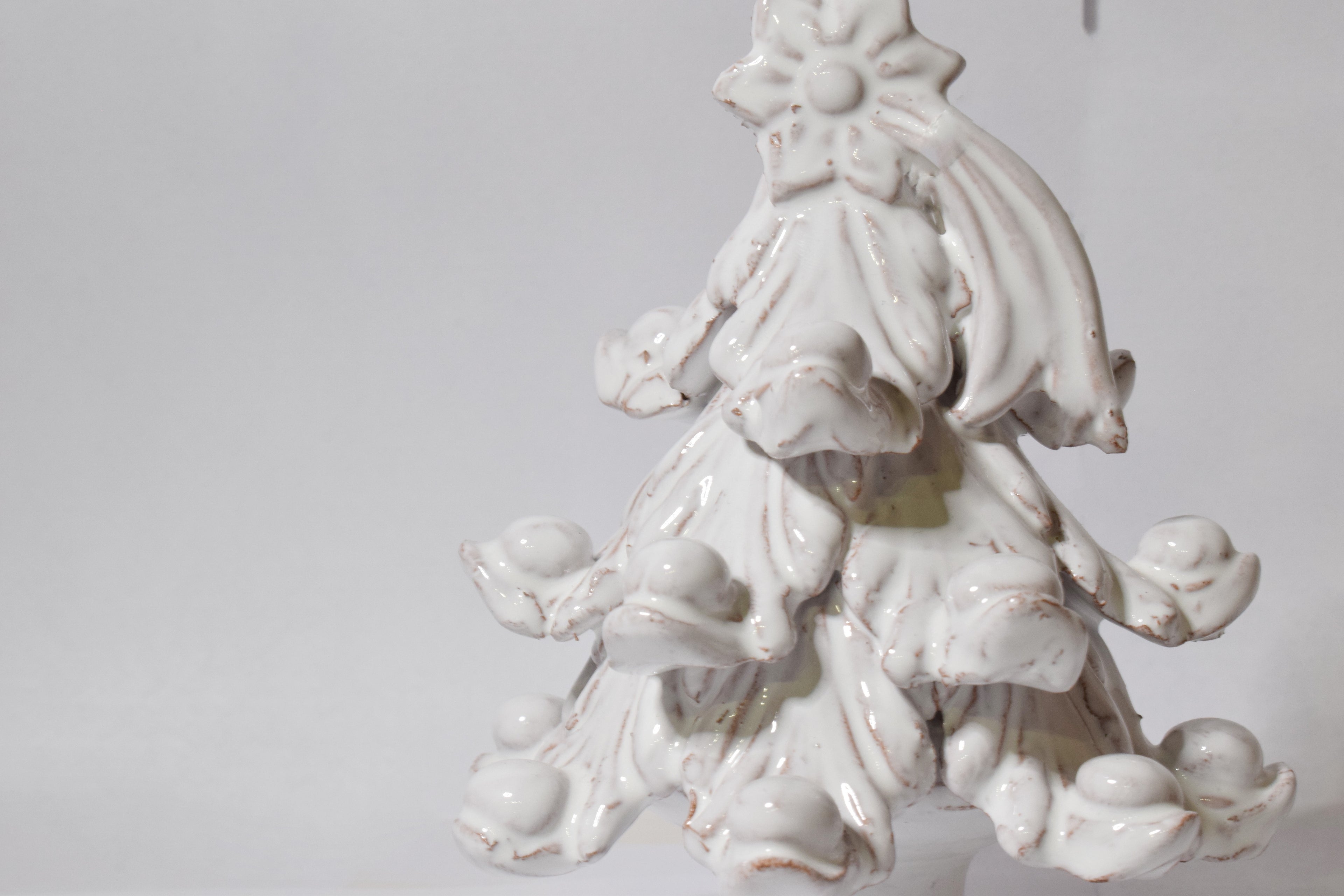 Albero di Natale in Maiolica h. 12 cm Realizzato a mano secondo le regole dell'antica scuola di Caltagirone