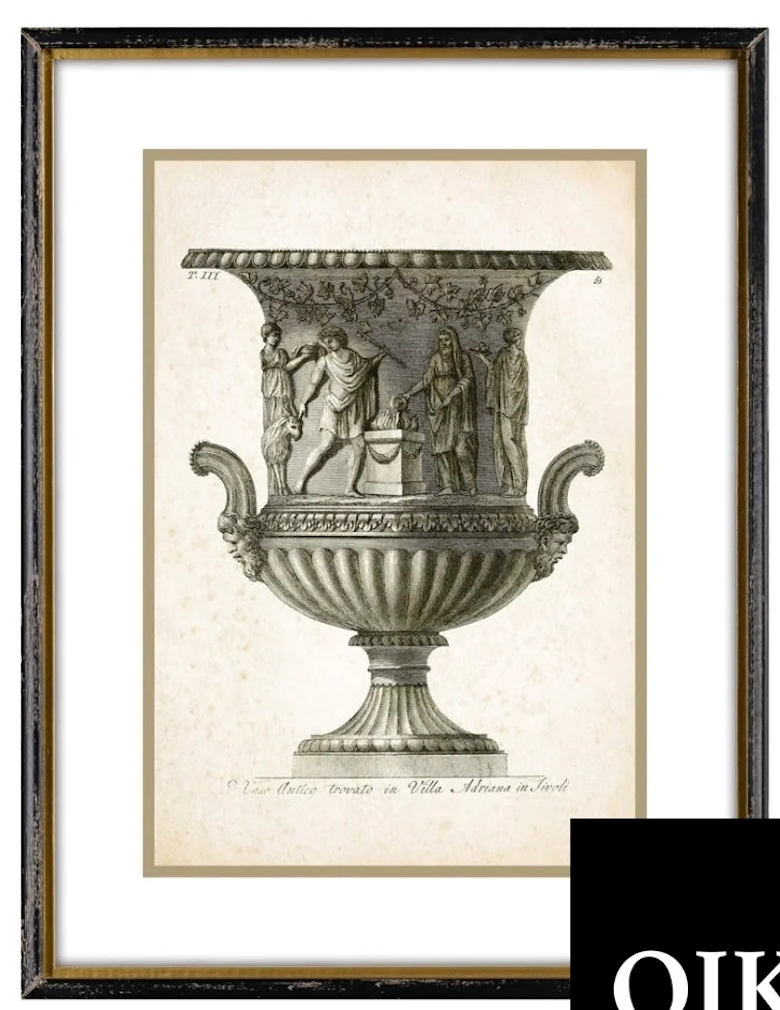 Stampa con cornice in legno Classical VASI - prezo cad. scegli la tua preferita