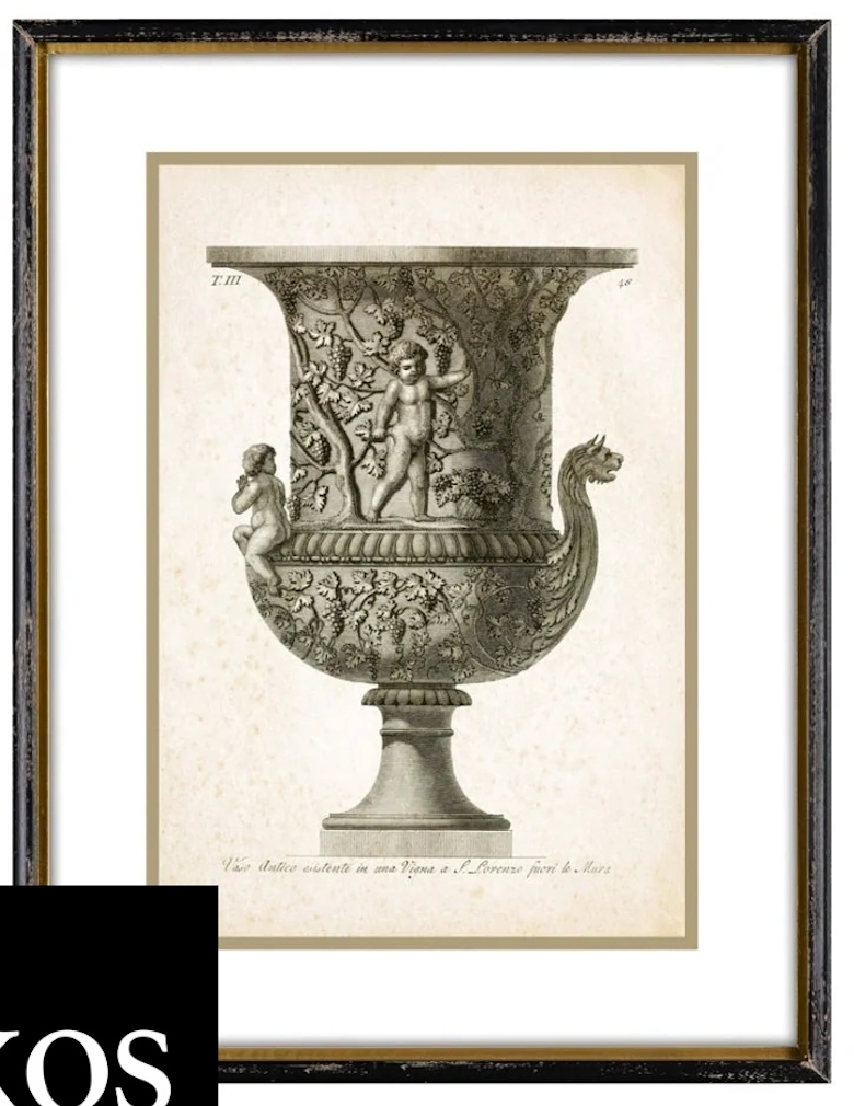 Stampa con cornice in legno Classical VASI - prezo cad. scegli la tua preferita