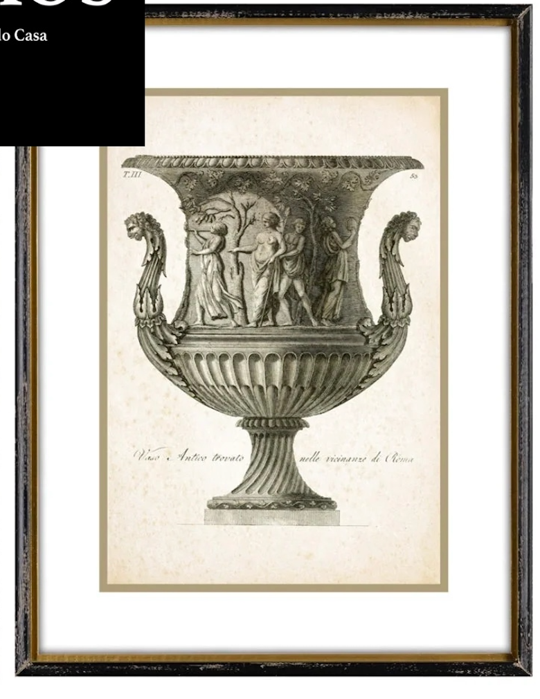 Stampa con cornice in legno Classical VASI - prezo cad. scegli la tua preferita