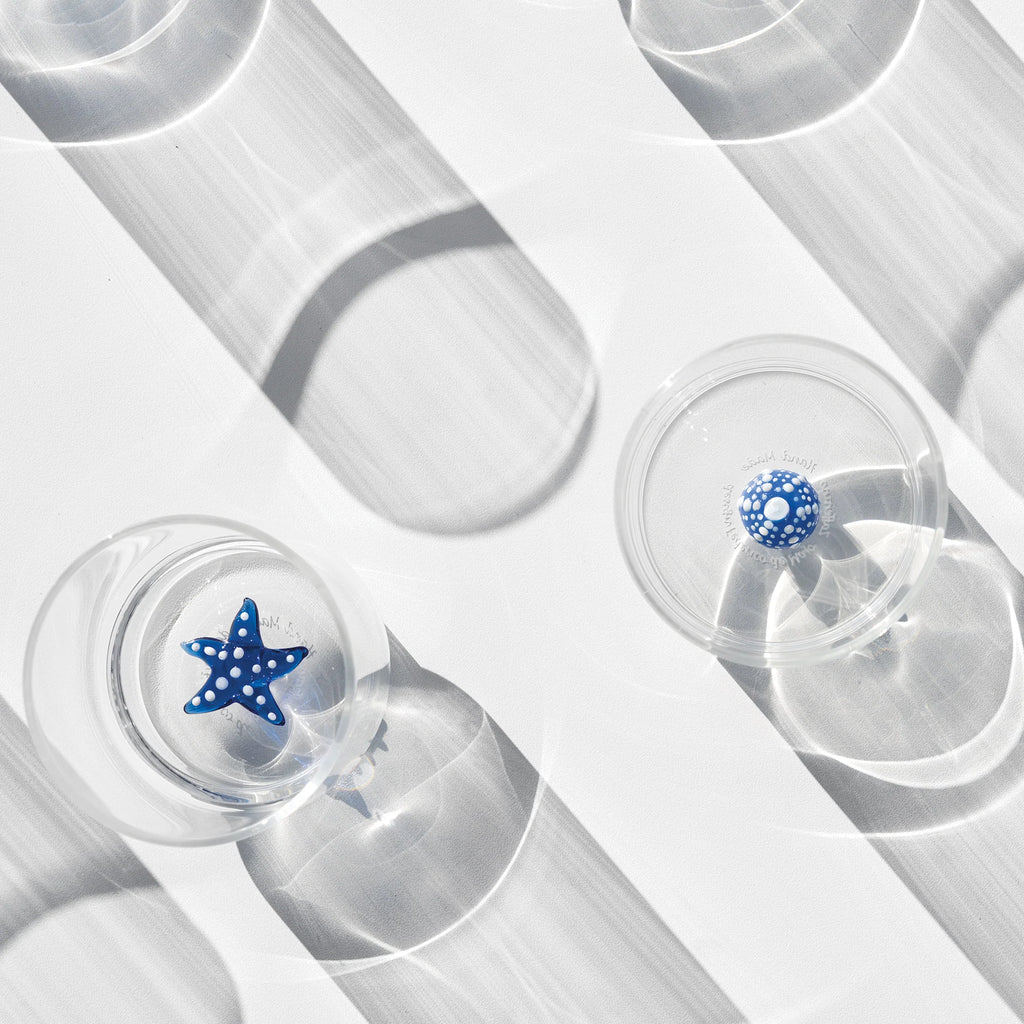 Set da n° 6 Bicchieri acqua tumbler  TECA MARE originali Zafferano