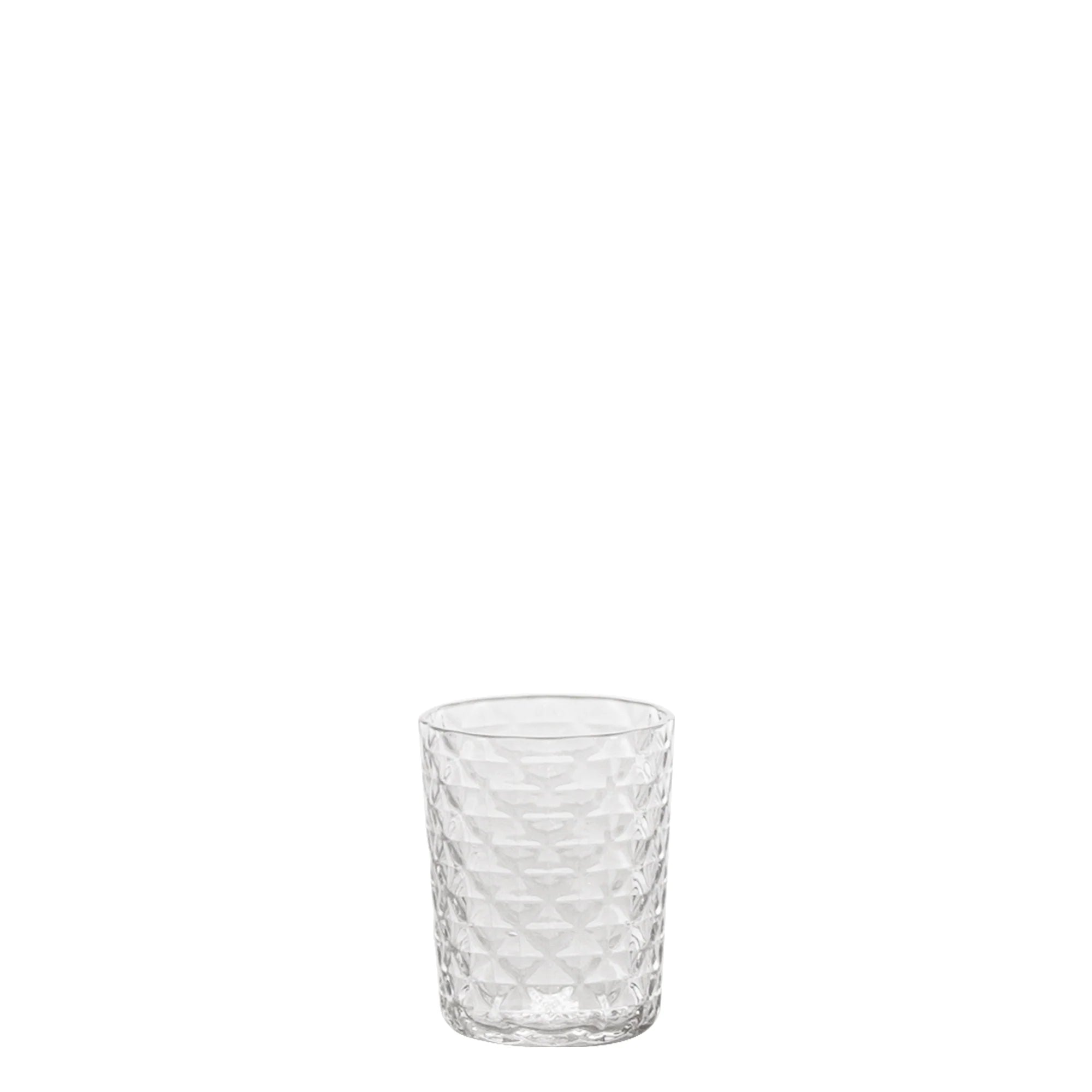 Set n° 4 Bicchieri mini da shot decoro venziano in rialzo tumbler 8,5 cl