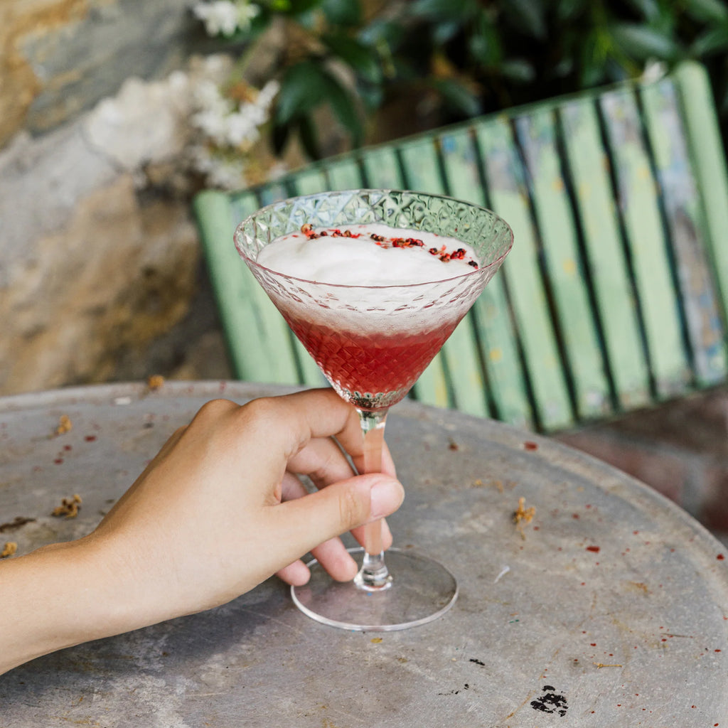 Calice Bicchiere MARTINI decoro in rialzo veneziano 23 cl