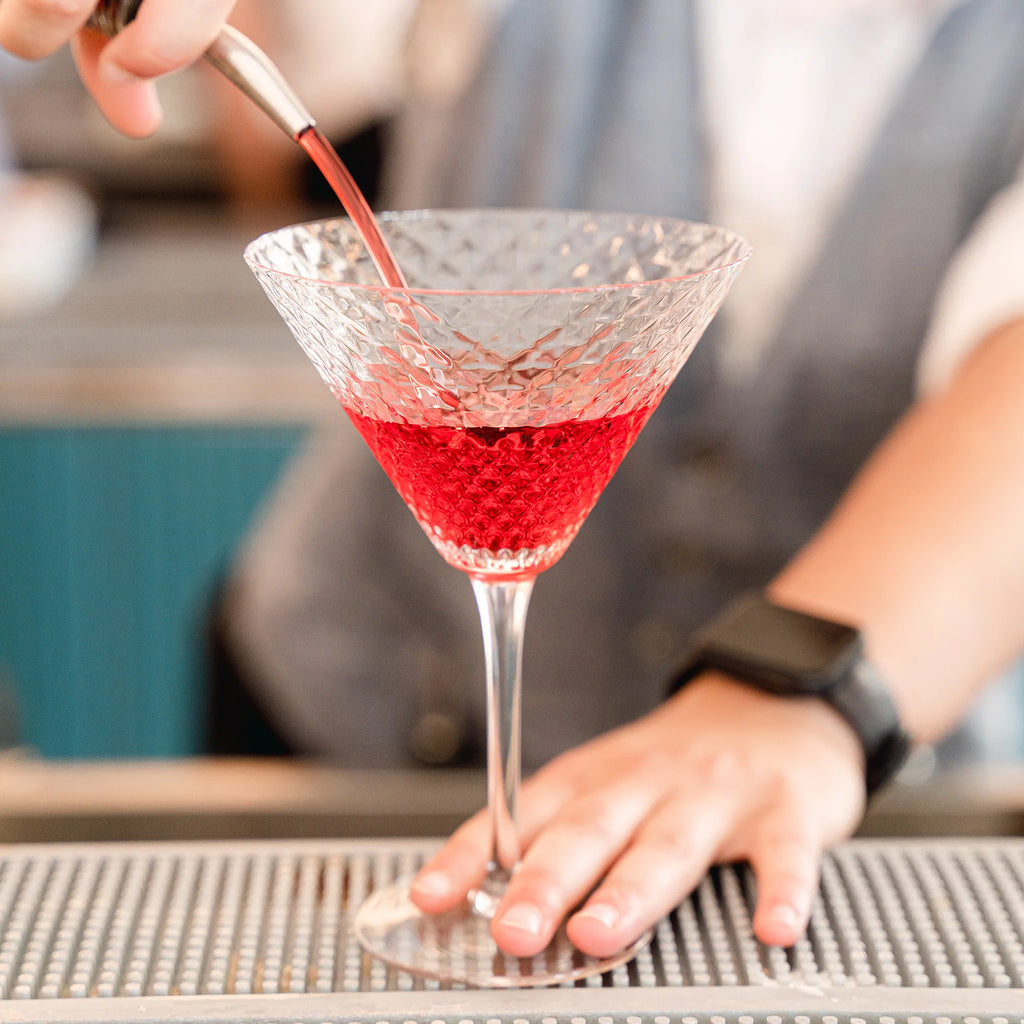 Calice Bicchiere MARTINI decoro in rialzo veneziano 23 cl