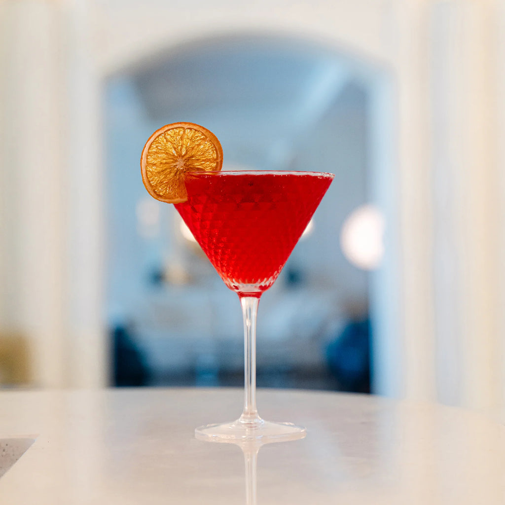 Calice Bicchiere MARTINI decoro in rialzo veneziano 23 cl