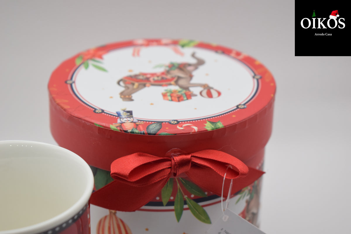 MUG Natalizio in porcellana con Box CM. 12X11